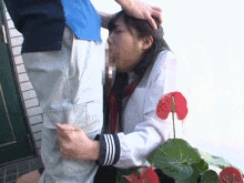 媚薬を塗りたくったチ●ポを喉奥にぶち込むイラマチオ…危険なほどぶっ飛ぶキメセクGIF画像